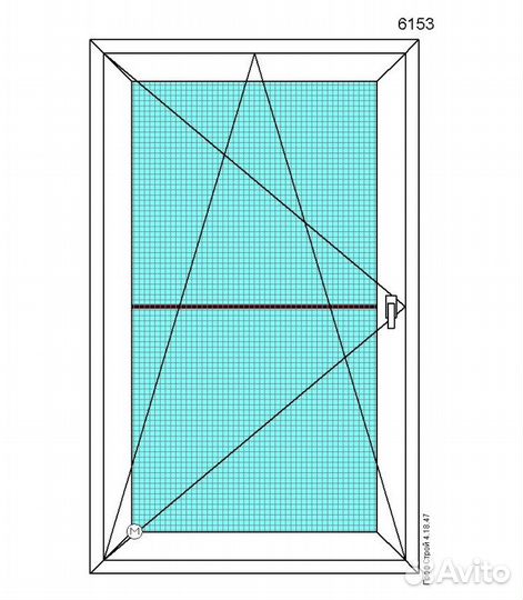 Окно пвх 1160x1410
