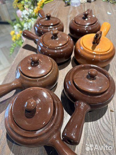 Горшочки глиняные для запекания