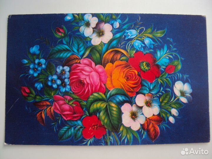 Жостово. Роспись на подносе