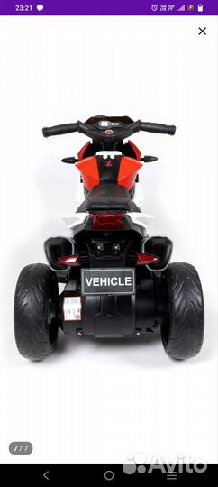 Детский мотоцикл на аккумуляторе бу
