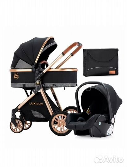 Коляска luxmom 3 в 1 бу