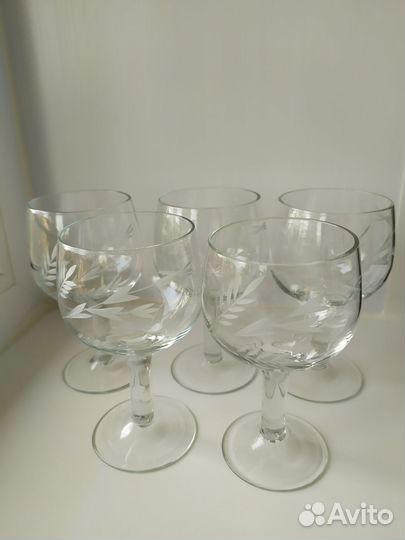 Бокалы, рюмки, кувшин Хуторок, кофейный сервиз