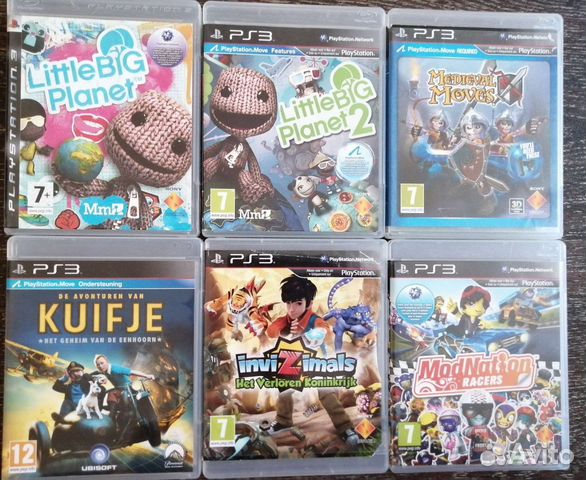 Little Big planet, ModNation racers диски для PS3