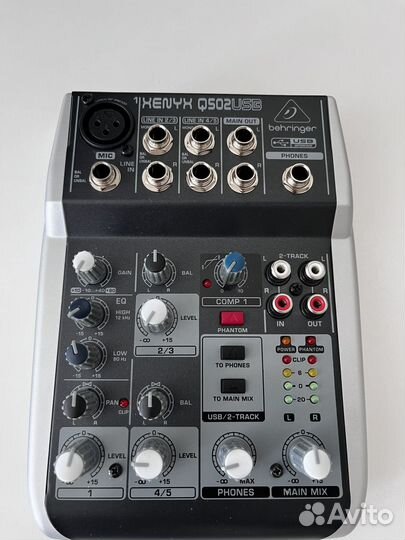 Микшерный пульт behringer xenyx Q502USB