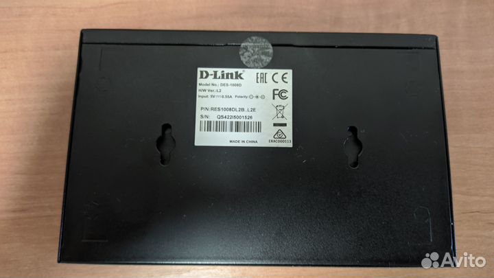 Коммутатор неуправляемый d-link des-1008d