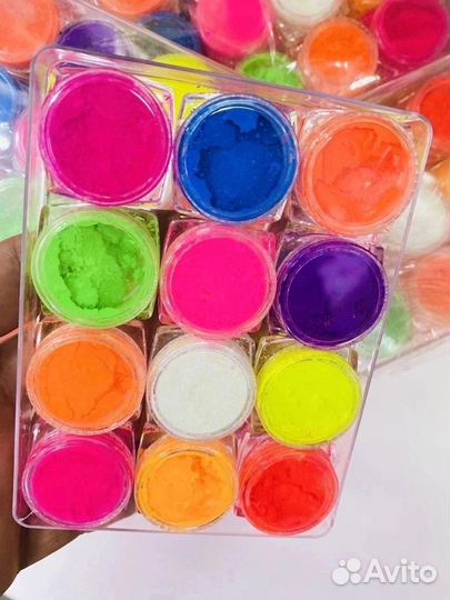 Пигмент пудра для дизайна ногтей