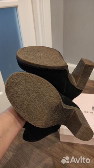 Полусапожки натур.замша зимние на натур. меху