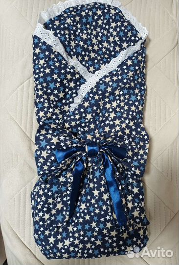 Одеяло на выписку с бантом