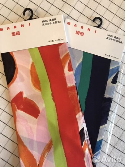 Uniqlo marni шклковый шарф