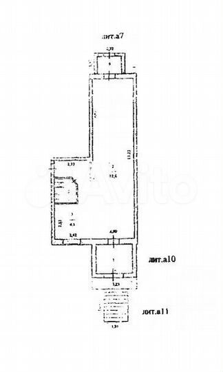 Аренда нежилого помещения, 53.4 м²