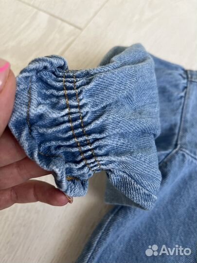 Платье джинсовое zara 3-4 года