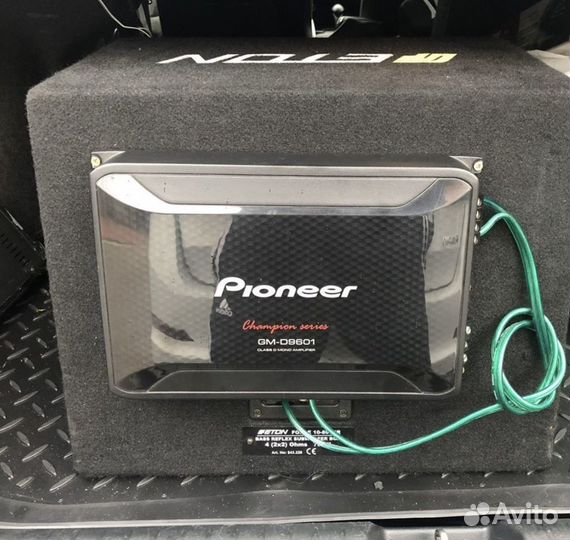 Сабвуфер Eton с усилителем Pioneer GM-D9601