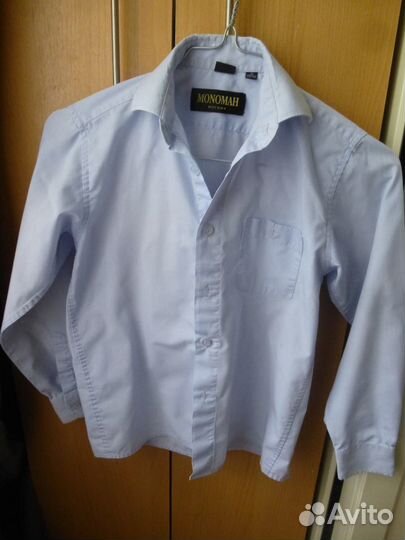 Пиджак школьный 128 серый, рубашки