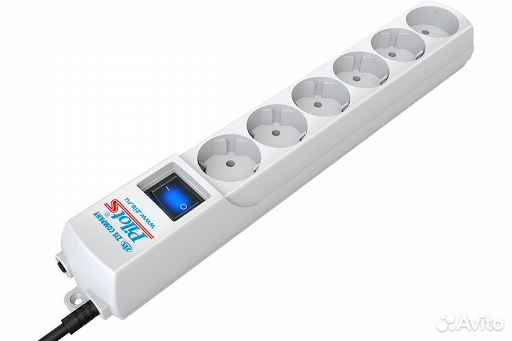 Сетевой фильтр Pilot S 3м (6 розеток) 013