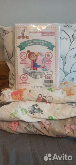 Простынь на резинке 120 60