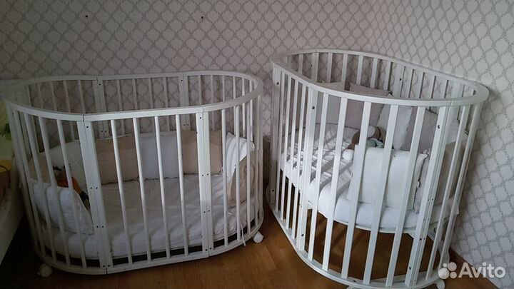 Кроватки детские 7в1 с маятником