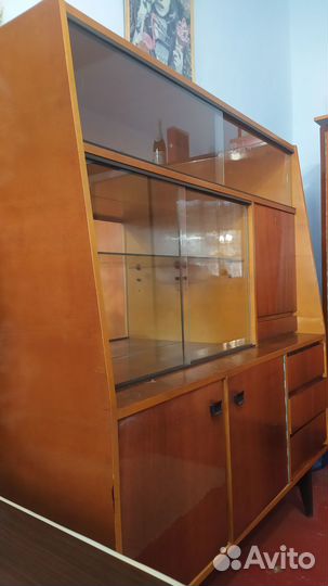 Шкаф сервант СССР винтаж, mid century modern