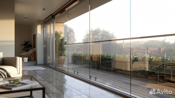 Стеклянные перила и ограждения