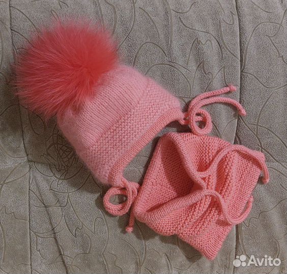 Шапочка и снуд для девочки