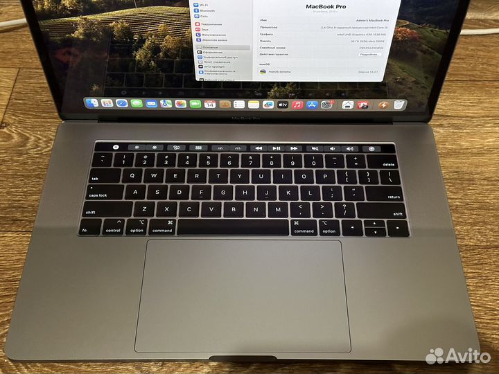 MacBook Pro 15 2019 intel core i9 16/512gb