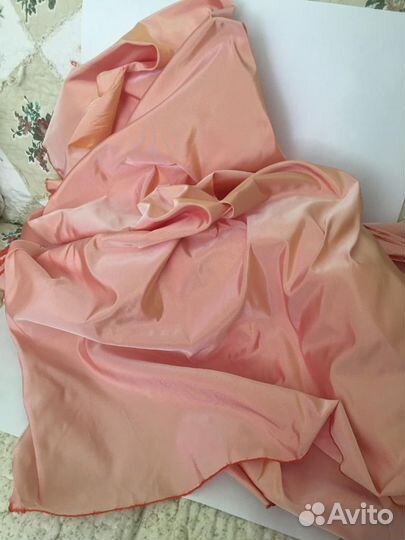 Т-2. тафта персик-хамелеон