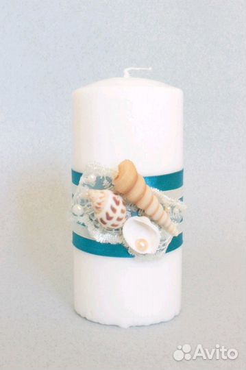 Свадебные свечи (домашний очаг) море ракушки