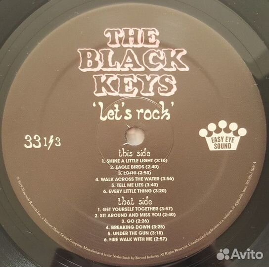 Виниловая пластинка Black Keys, The, Let's Rock (Black Vinyl)