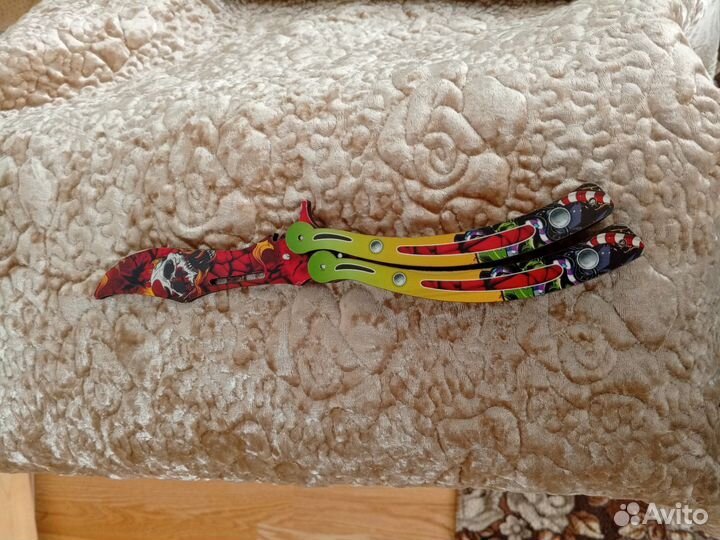 Деревянный нож бабочка (Детский)