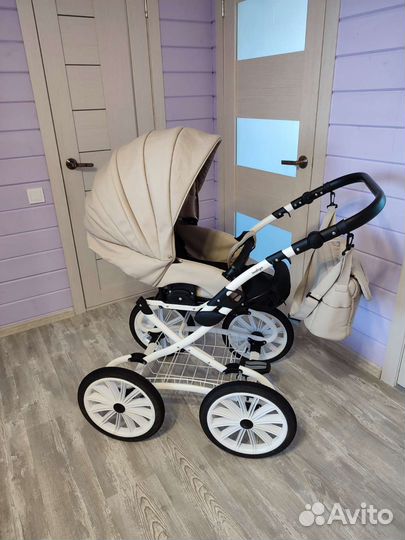 Коляска 2 в 1 эко кожа