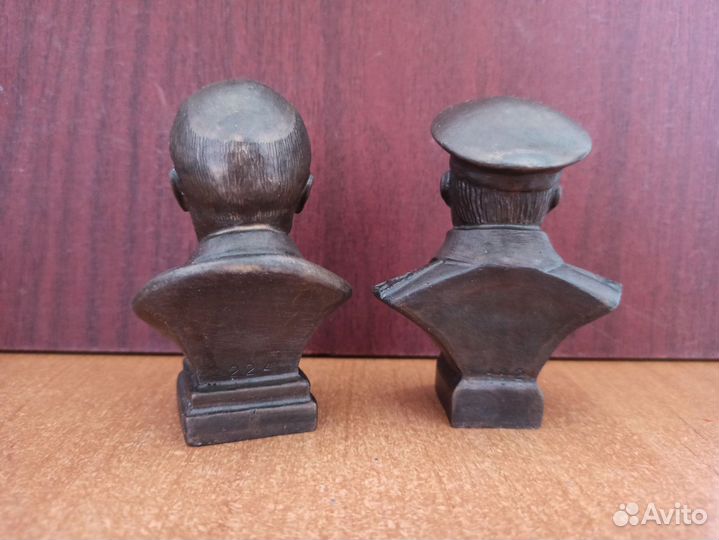 Бюст Бронза Сталин, Ленин