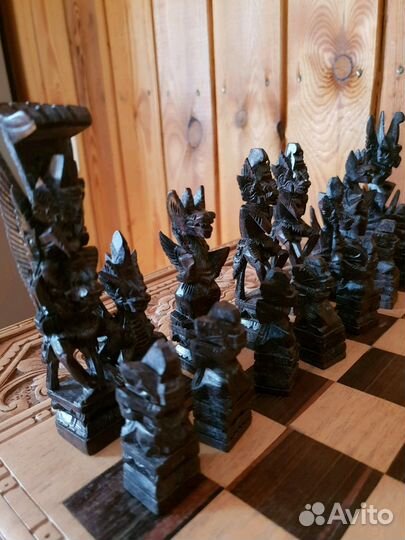 Шахматы резные деревянные ручная работа