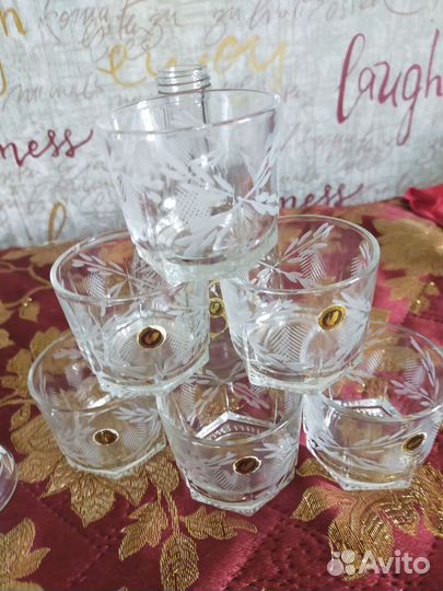 Набор водочный стекло СССР