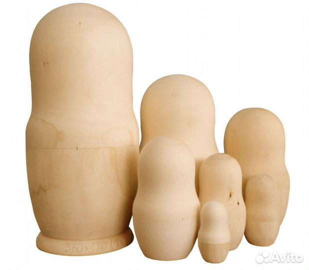 Матрешки заготовки 7 мест