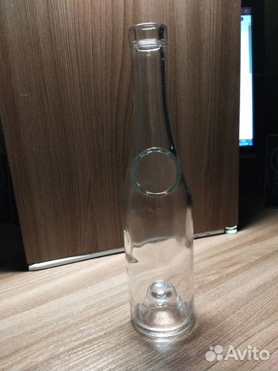 Бутылка стеклянная для коньяка 0,35 мл