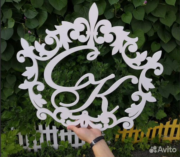 Монограмма на свадьбу (любого цвета)