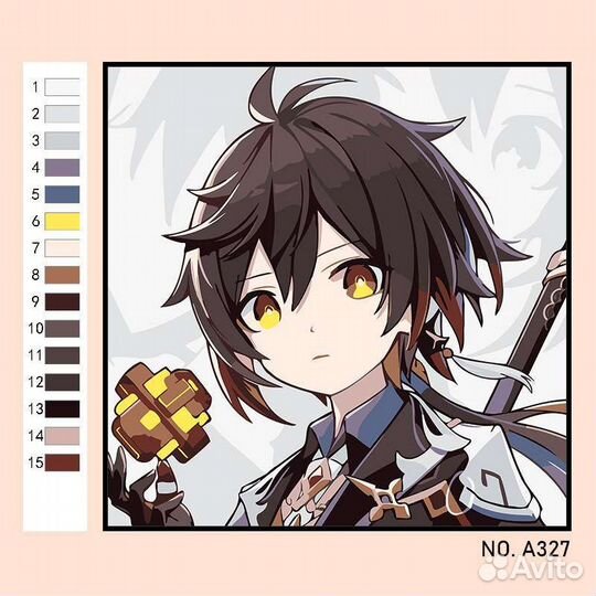 Картины по номерам Геншин