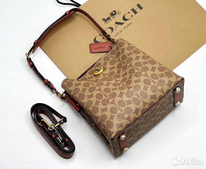 Сумка coach новая натуральная кожа