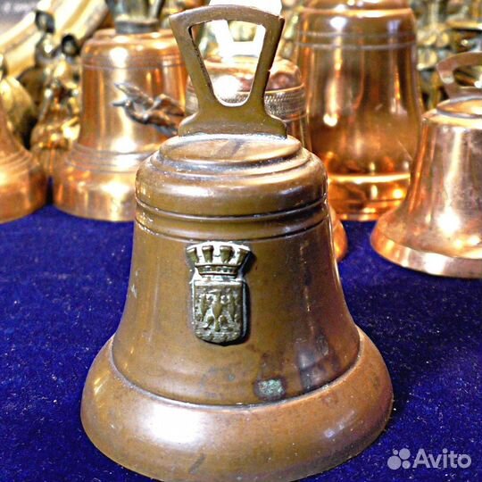 Колокольчики.Франция.Медные.Винтажные.Коллекция