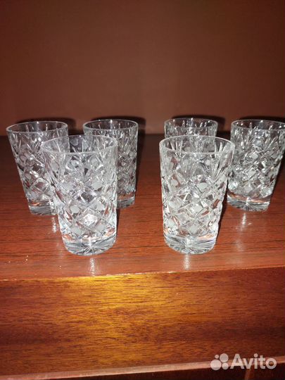 Бокалы хрустальные