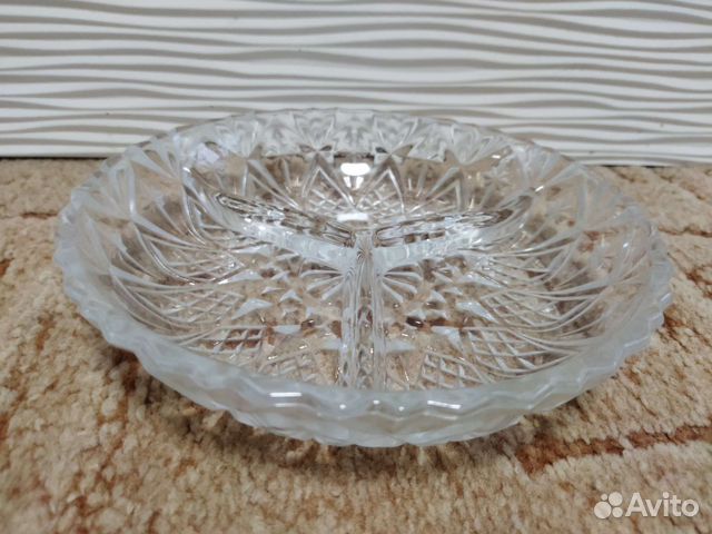 Ваза минажница советская хрусталь