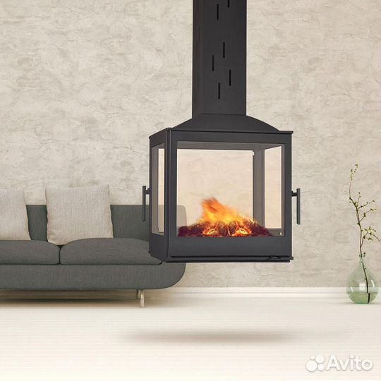 Камин подвесной