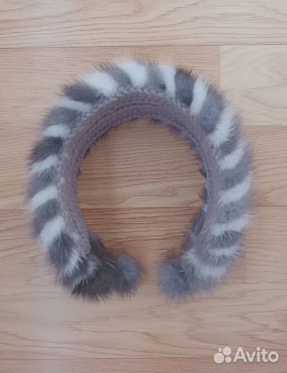 Повязка на голову норковая