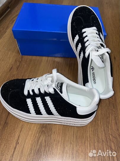 Кроссовки adidas gazelle co стразами 36-41р