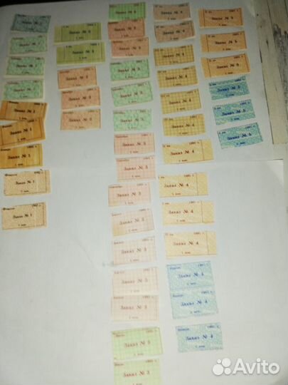 Продуктовые талоны