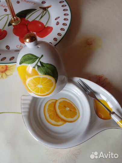 Ваза для фруктов и конфет, лимонница, сахарница