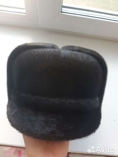 Норковая шапка мужская новая