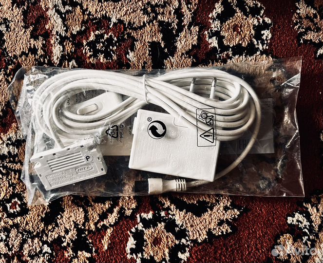 Адартер со шнуром питания Ansluta IKEA