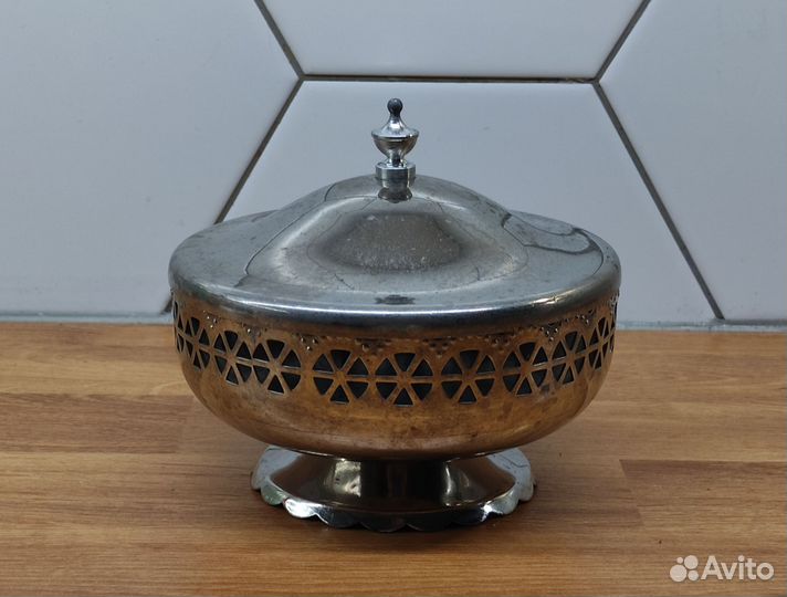 Конфетница из мельхиора СССР