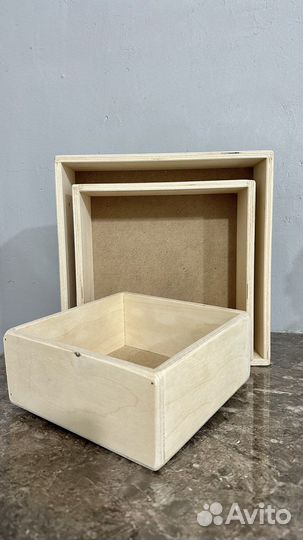 Коробка подарочная деревянная