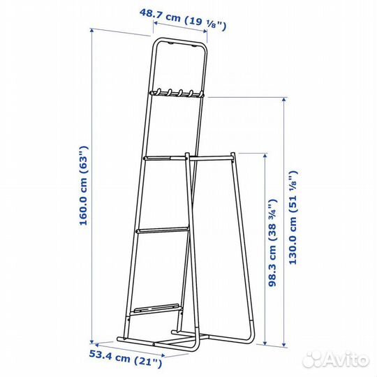 Зеркало напольное IKEA кнаппер
